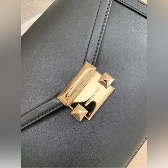 NWT MICHAEL Michael Kors Whitney Polished Leather Top Handle Satchel - Picture 4 of 15